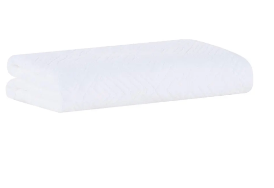 Toalha Rosto Geo 48x80cm Branco Buddemeyer