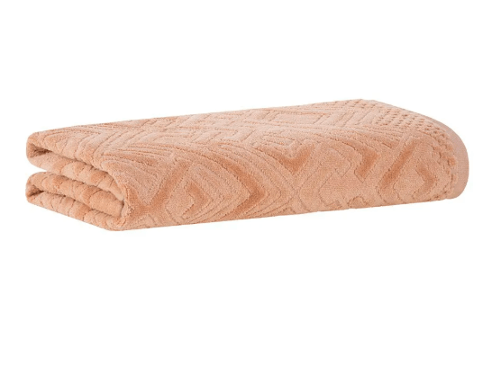 Toalha Rosto Geo 48x80cm Laranja Buddemeyer