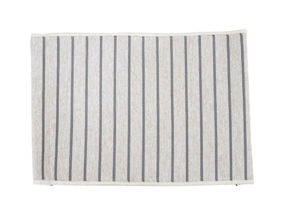 Tapete Jacquard Urban Filetto 45x120cm Areia Bella Janela