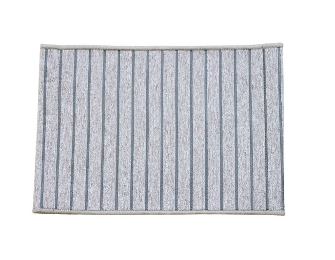 Tapete Jacquard Urban Filetto 45x120cm Bege Duna Bella Janela