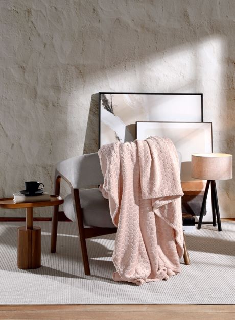 Cobertor Spa Casal 220x230cm Rosa Tule Hedrons - Imagem 2