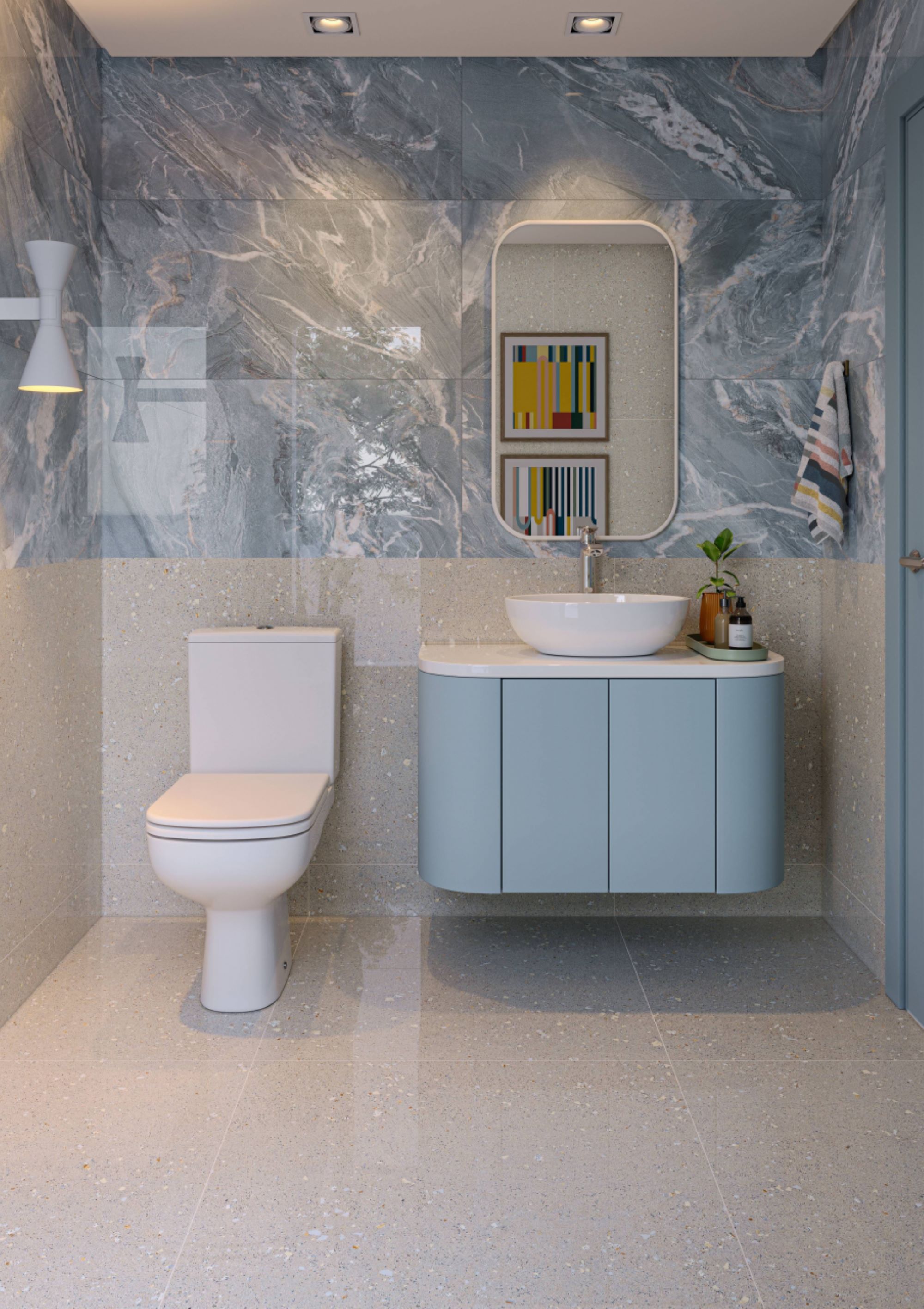 Porcelanato 84X84 Anhembi Areia Esm Polido Retificado Elizabeth - Imagem 4