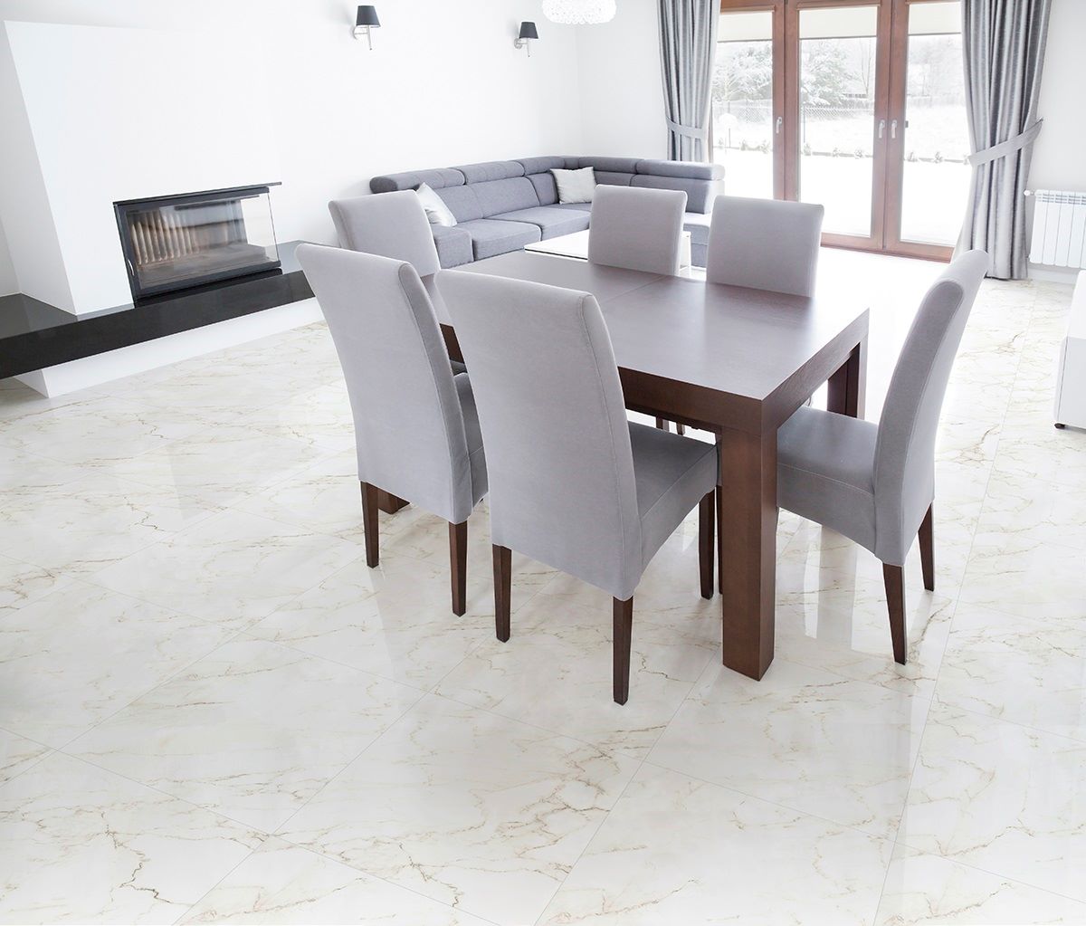 Porcelanato 72x72 Santorine Polido Retificado Delta - Imagem 3