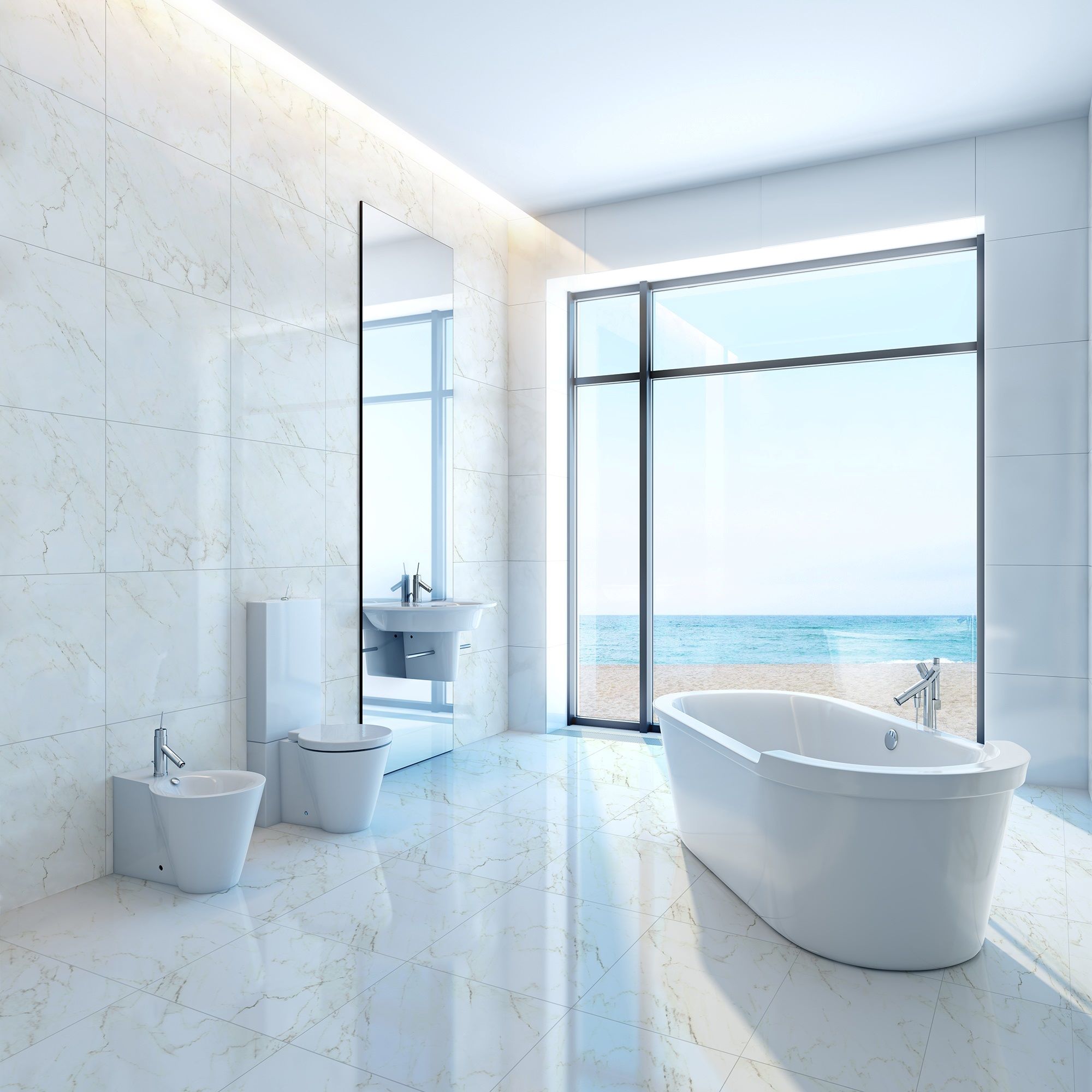 Porcelanato 72x72 Santorine Polido Retificado Delta - Imagem 4