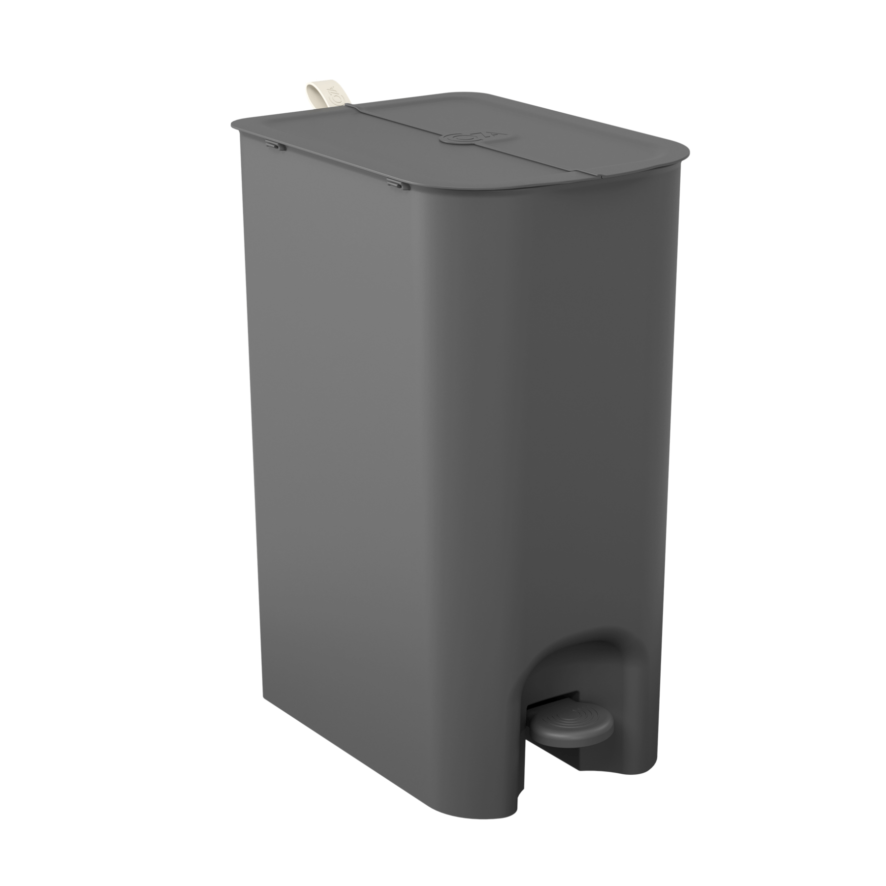 Lixeira Borboleta com Pedal 20L Cinza Chumbo Brinox