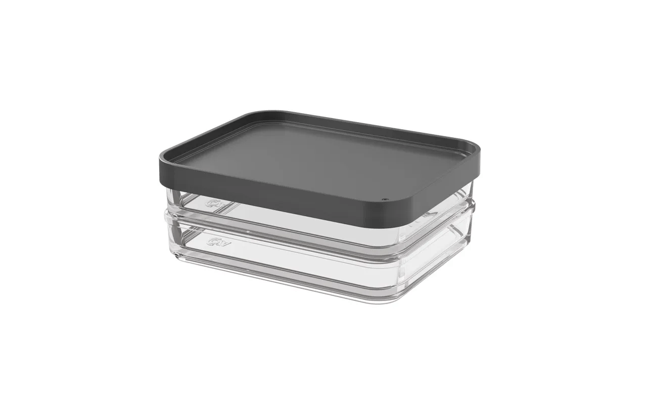 Pote Clear Duo 560ml Cinza Chumbo Brinox