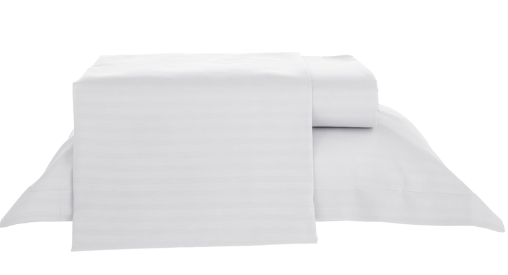Jogo de Cama Stripe Premium Branco Queen Becadecor
