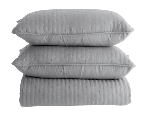 Kit Colcha Chamonix Cinza Casal Becadecor