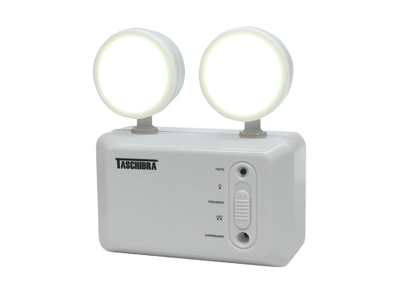 Luminária Led de Emergência Farol 250LM Branca Bivolt Taschibra - Imagem 2