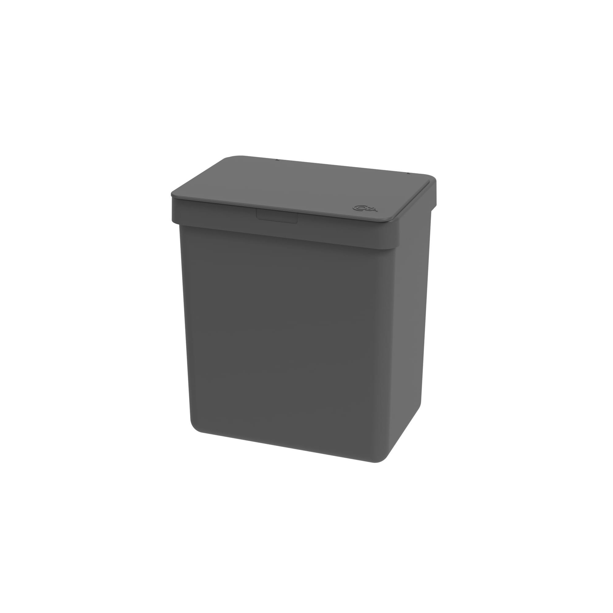 Lixeira Single 2,5 Litros Cinza Chumbo Coza