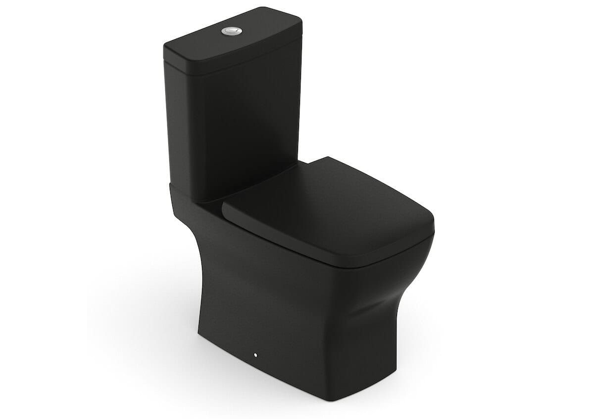 Kit Completo Bacia Acoplada Boss Black Matte Roca