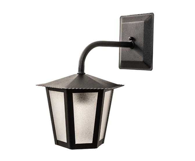 Arandela Colonial Aço Fosfatizado L-B-1 Preto Ideal Iluminação