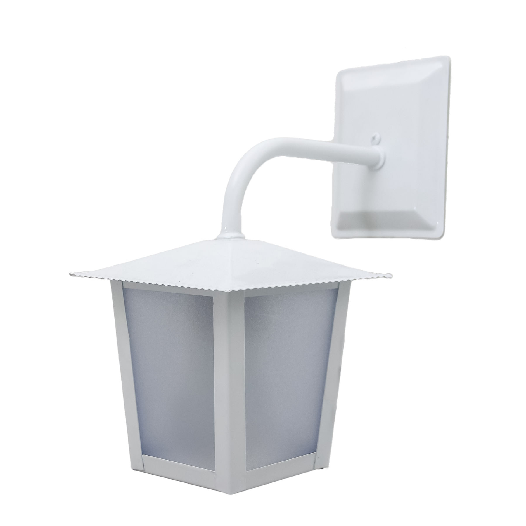 Arandela Colonial Aço Fosfatizado L2B Branco Ideal Iluminação