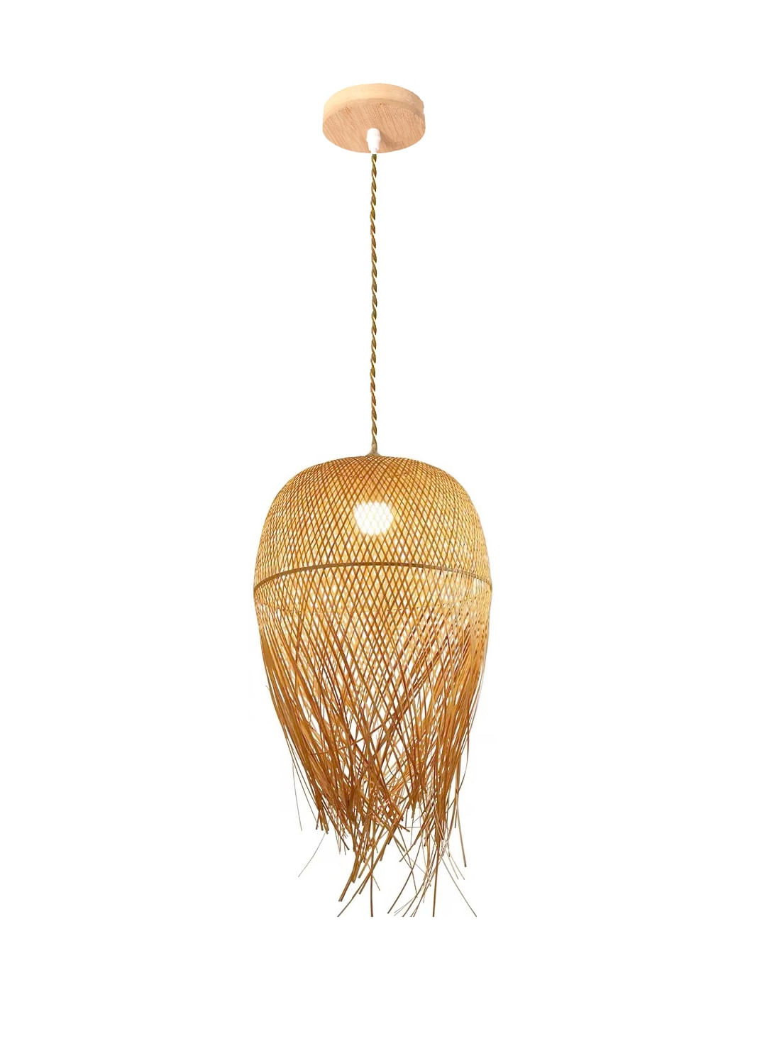 Pendente em Fibra Natural Taiti 1xE27 Bege GMH