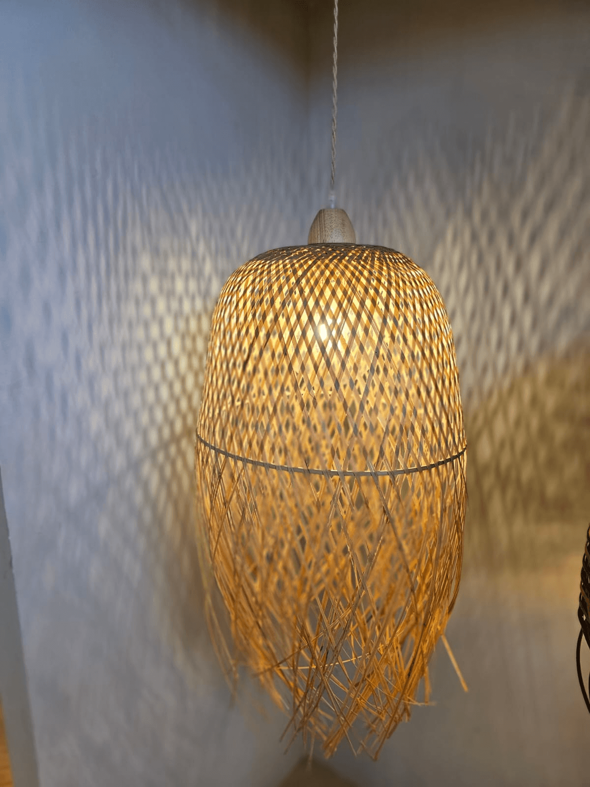 Pendente em Fibra Natural Taiti 1xE27 Bege GMH - Imagem 2