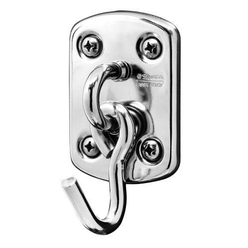 Gancho de Rede Armador de Parafusar 250 Cromado Silvana