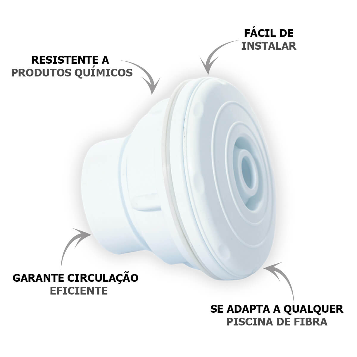 Dispositivo de Retorno Piscina de Fibra Brustec - Imagem 2