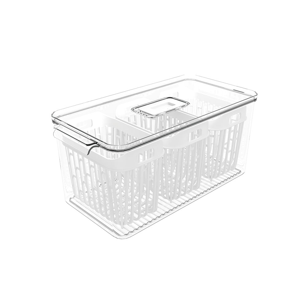 Organizador com 3 Cestos Dry 6 Litros Coza