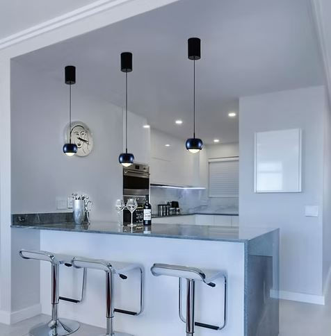 Pendente Led Nina 7W 3000K Preto Luminatti - Imagem 2