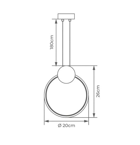 Pendente Led King III 12W 3000K Dourado Luminatti - Imagem 2
