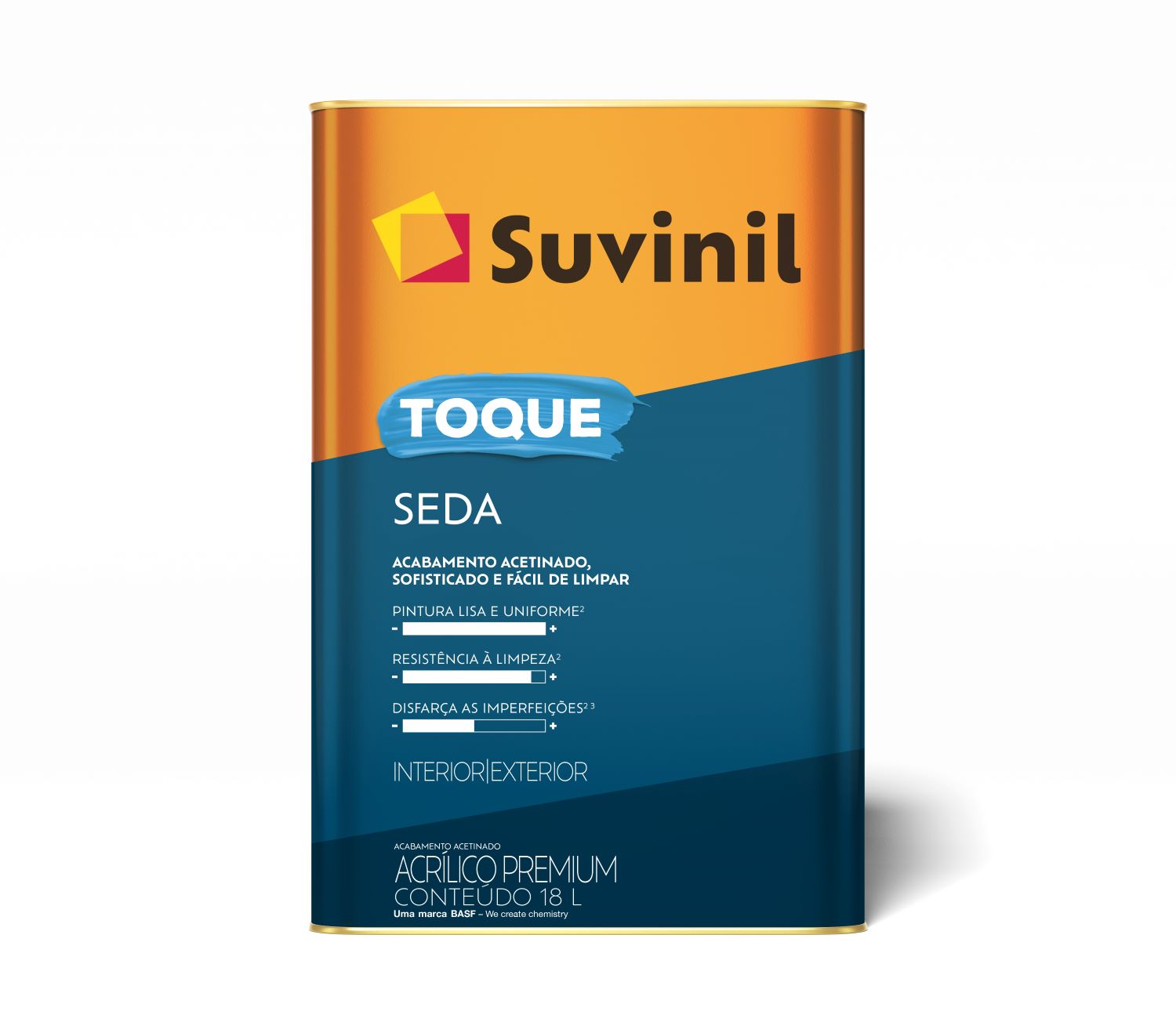 Tinta Acrilica Toque Seda 18Litros Branco Neve Interior Exterior Suvinil