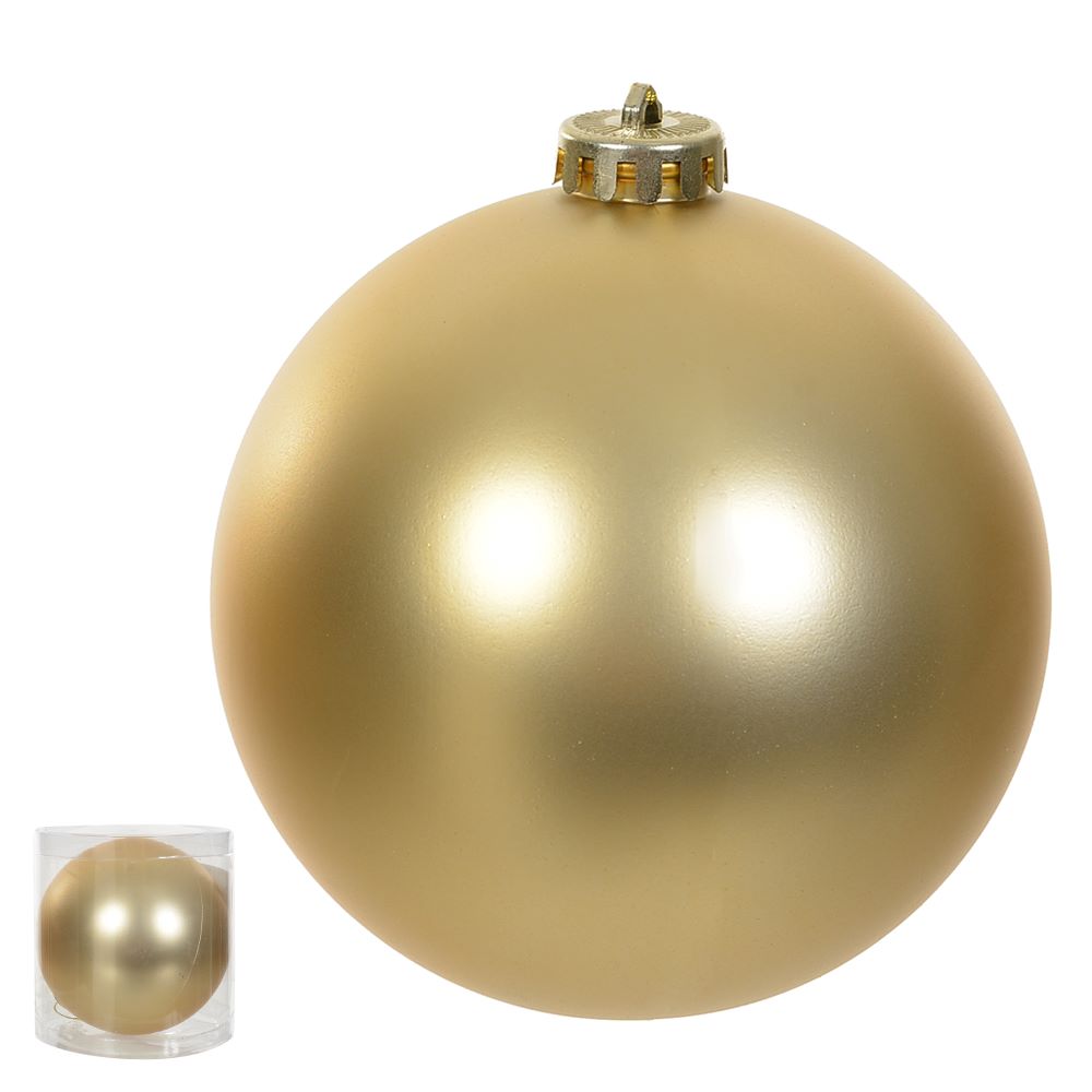 Bola Fosca 12cm Dourado Flor Arte