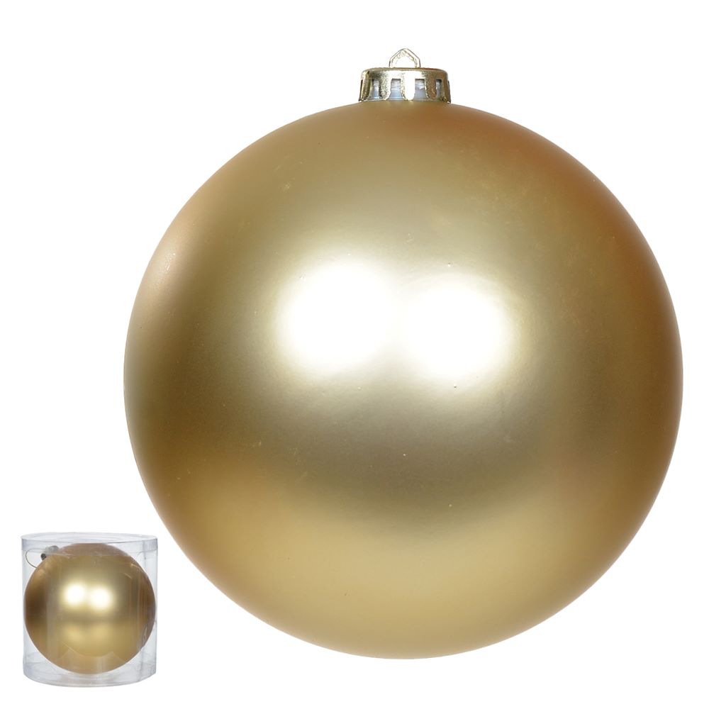 Bola Fosca 15cm Dourado Flor Arte
