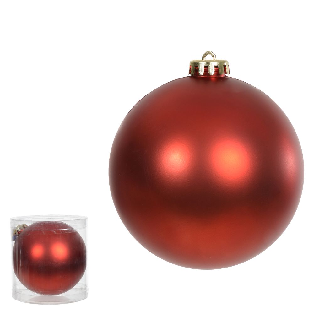 Bola Fosca 12cm Vermelho Flor Arte