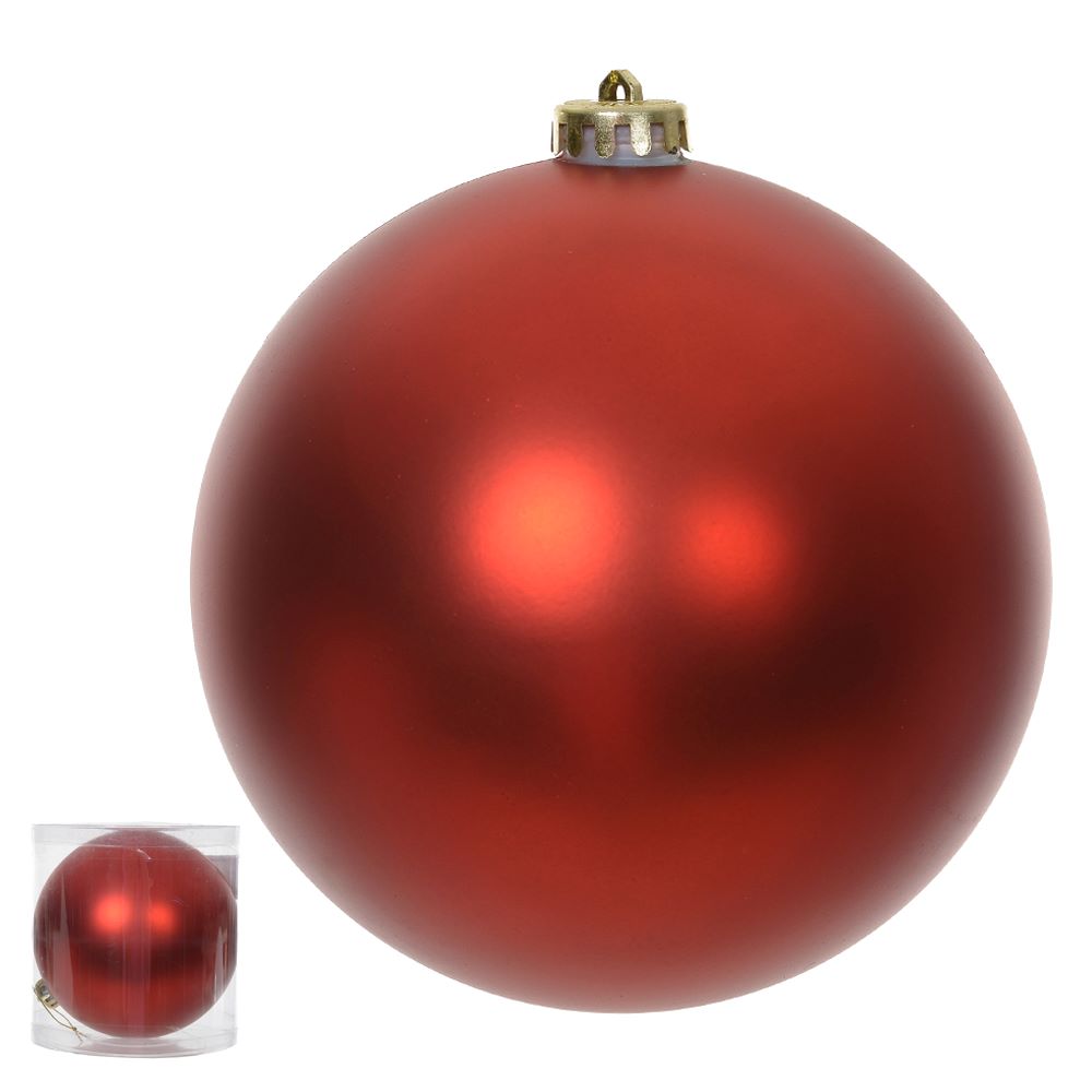 Bola Fosca 15cm Vermelho Flor Arte