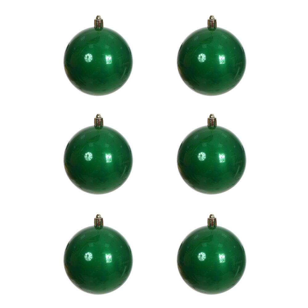 Bola Perolada Tubo com 6 Unidades 8cm Verde Flor Arte
