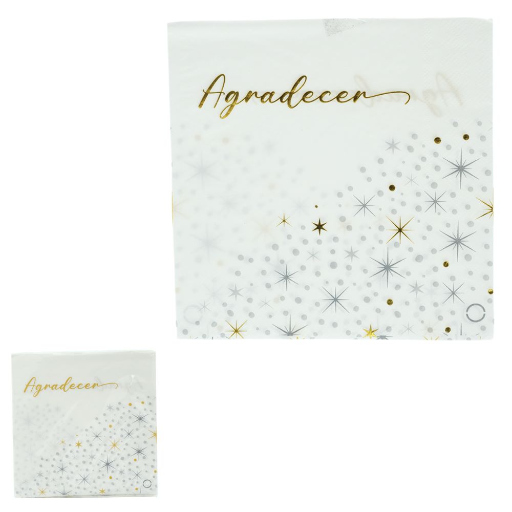 Guardanapo de Papel Natal com 20 Unidades 33cm Flor Arte