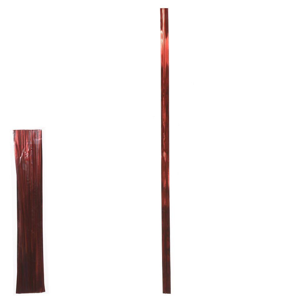 Fecho Pratico Natal com100 Fitas 30cm Vermelho Flor Arte