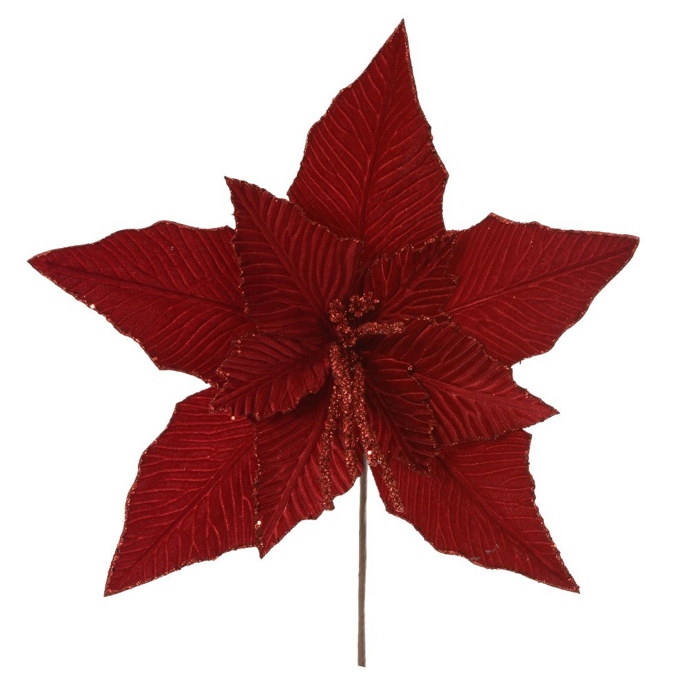 Haste Bico de Papagaio 35cm Vermelho Flor Arte