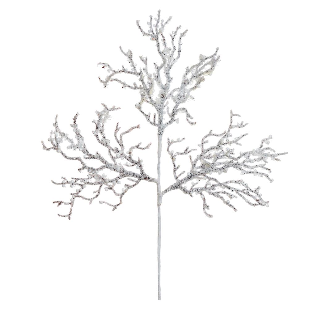 Haste Berry Natal 55cm Branco Flor Arte