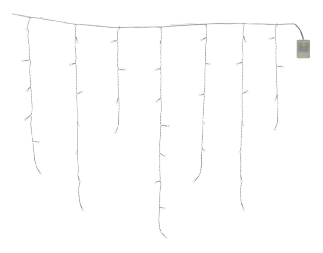 Cascata 400 Led Luz Fixa 70cmx12M Branco Quente 127V Flor Arte