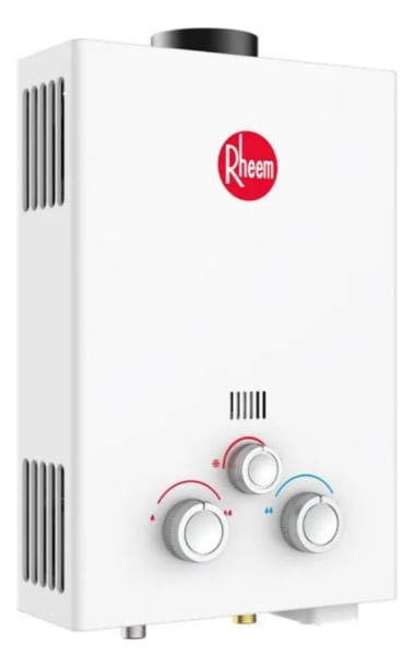 Aquecedor a Gás 7 Litros Exaustão Natural GN Branco Rheem - Imagem 2
