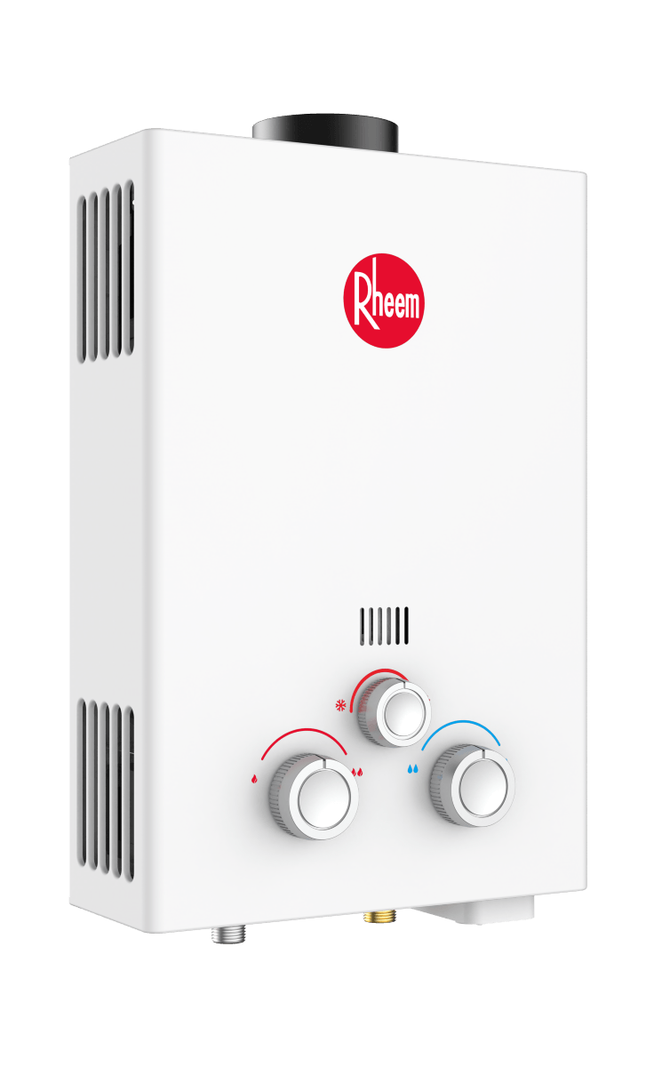 Aquecedor a Gás 7 Litros Exaustão Natural GLP Branco Rheem - Imagem 3