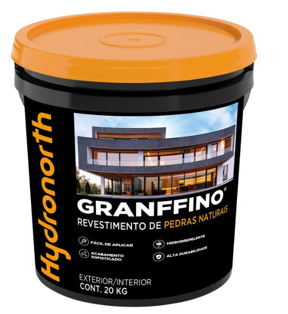 Revestimento de Pedras Naturais Granffino 20kg Branco Hydronorth