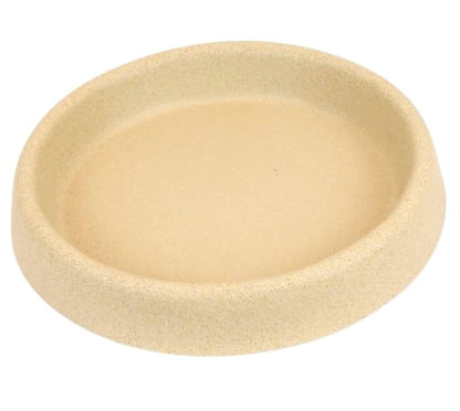 Prato Redondo Liso Polietileno N4 Areia Vouga Decor