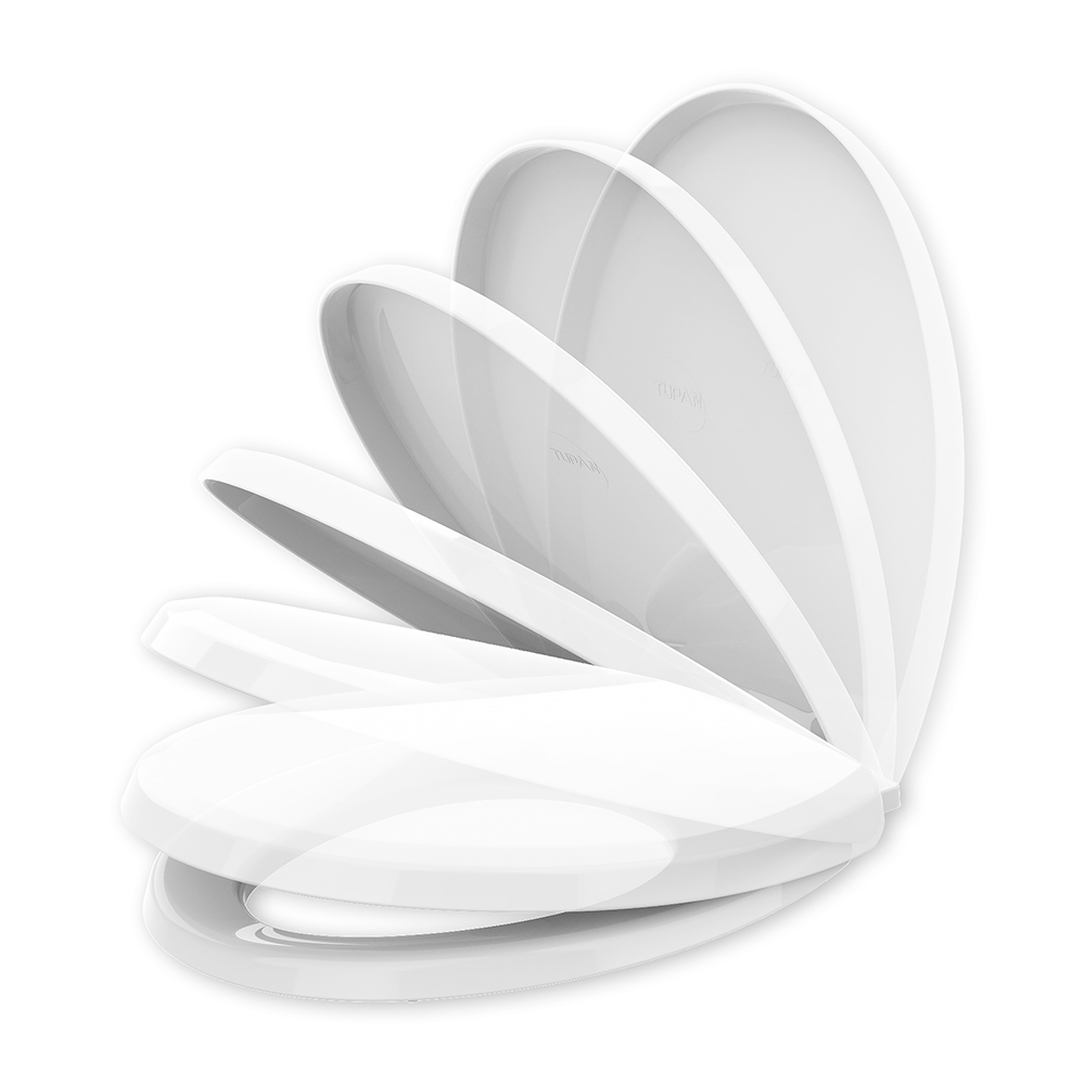 Assento Universal Solution Polipropileno Soft Close Branco Tupan - Imagem 2