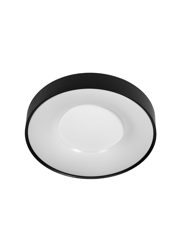 Plafon Led Eclipse 34W 3000/4000/6500K Preto Viena Luz