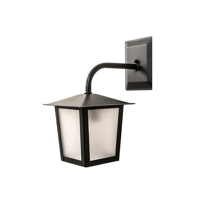 Arandela Colonial Aço Fosfatizado L2B Preto Ideal Iluminação