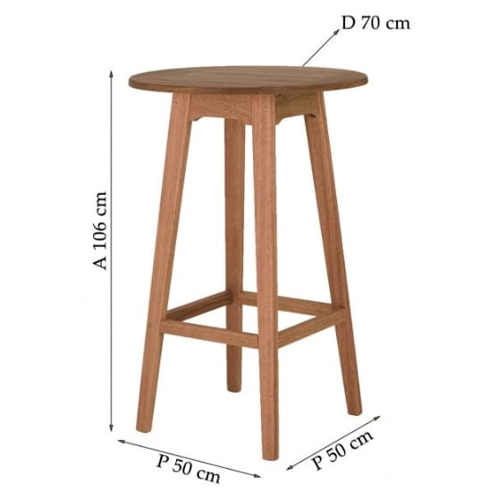 Mesa Bistro Maresia Metalnew - Imagem 2