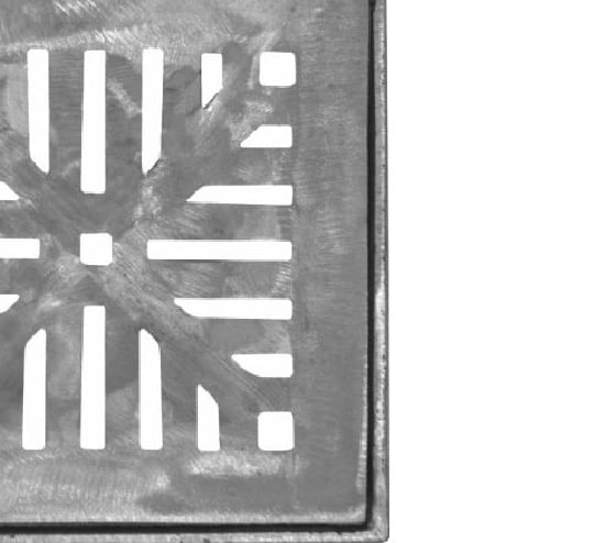 Ralo em Alumínio com Caixilho 15x15cm Odem - Imagem 2