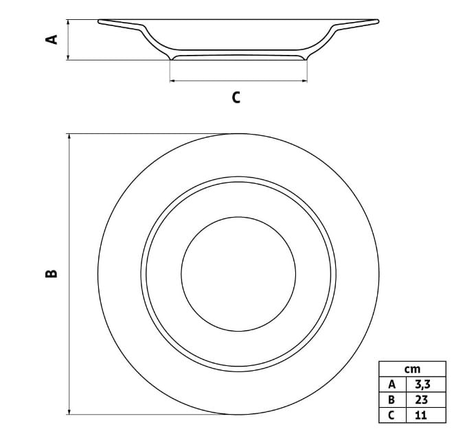 Prato Fundo Canyon Porcelana Decorado 21cm Tramontina - Imagem 2