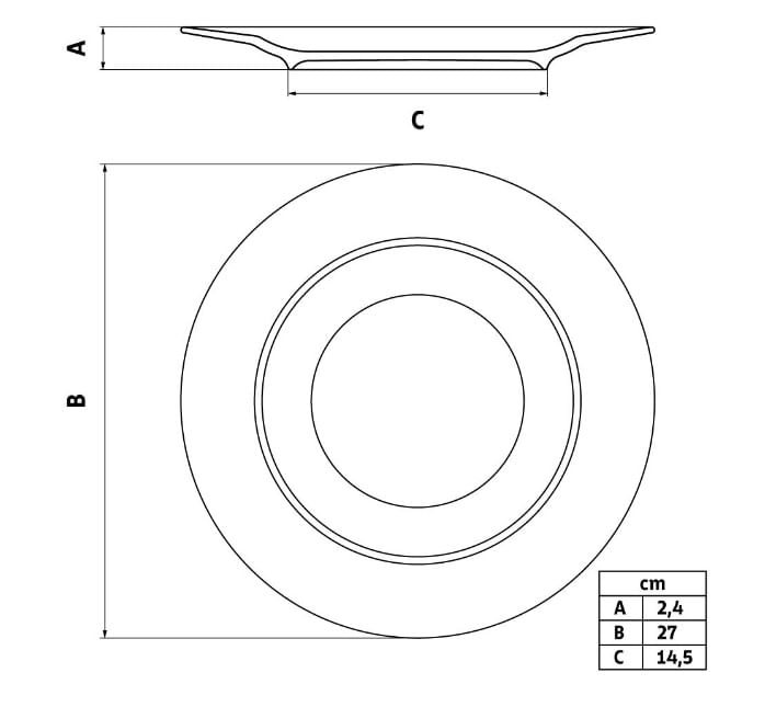 Prato Sobremesa Vibrare Porcelana Branco 21cm Tramontina - Imagem 2