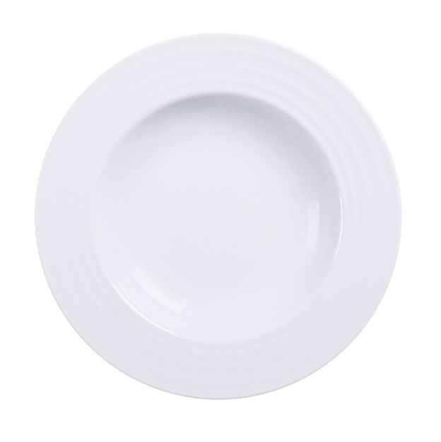 Prato Fundo Vibrare Porcelana Branco 23cm Tramontina