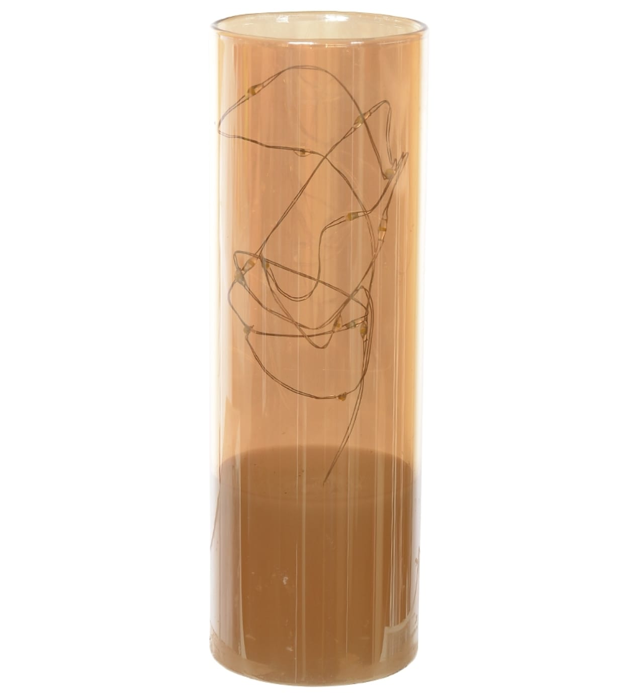 Vela Led Fio de Fada 15x5cm Ambar Flor Arte