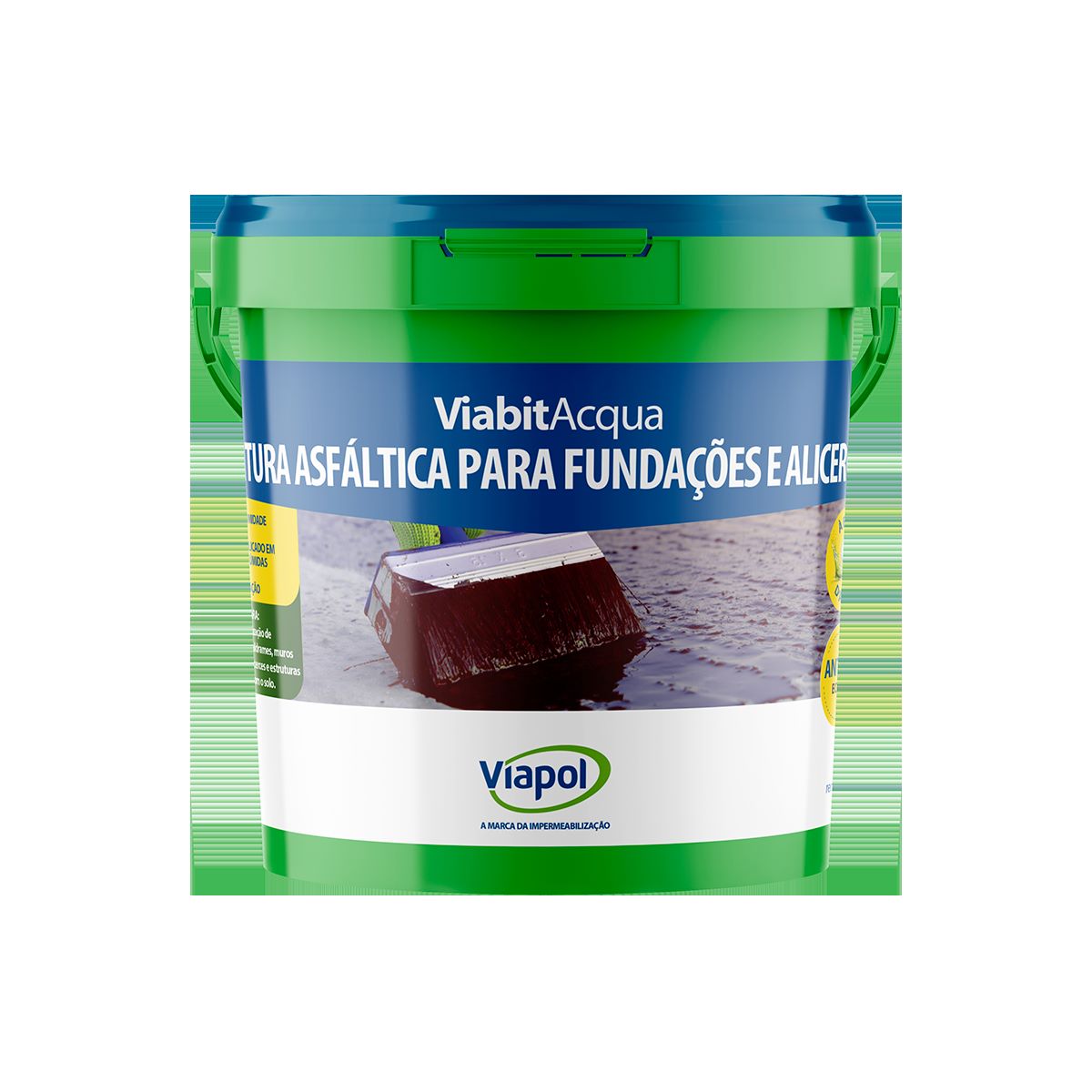 Pintura Asfáltica Viabit Acqua 3,6l Viapol