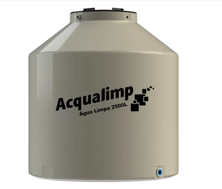 Caixa D'agua Água Limpa 2500 Litros Areia Acqualimp